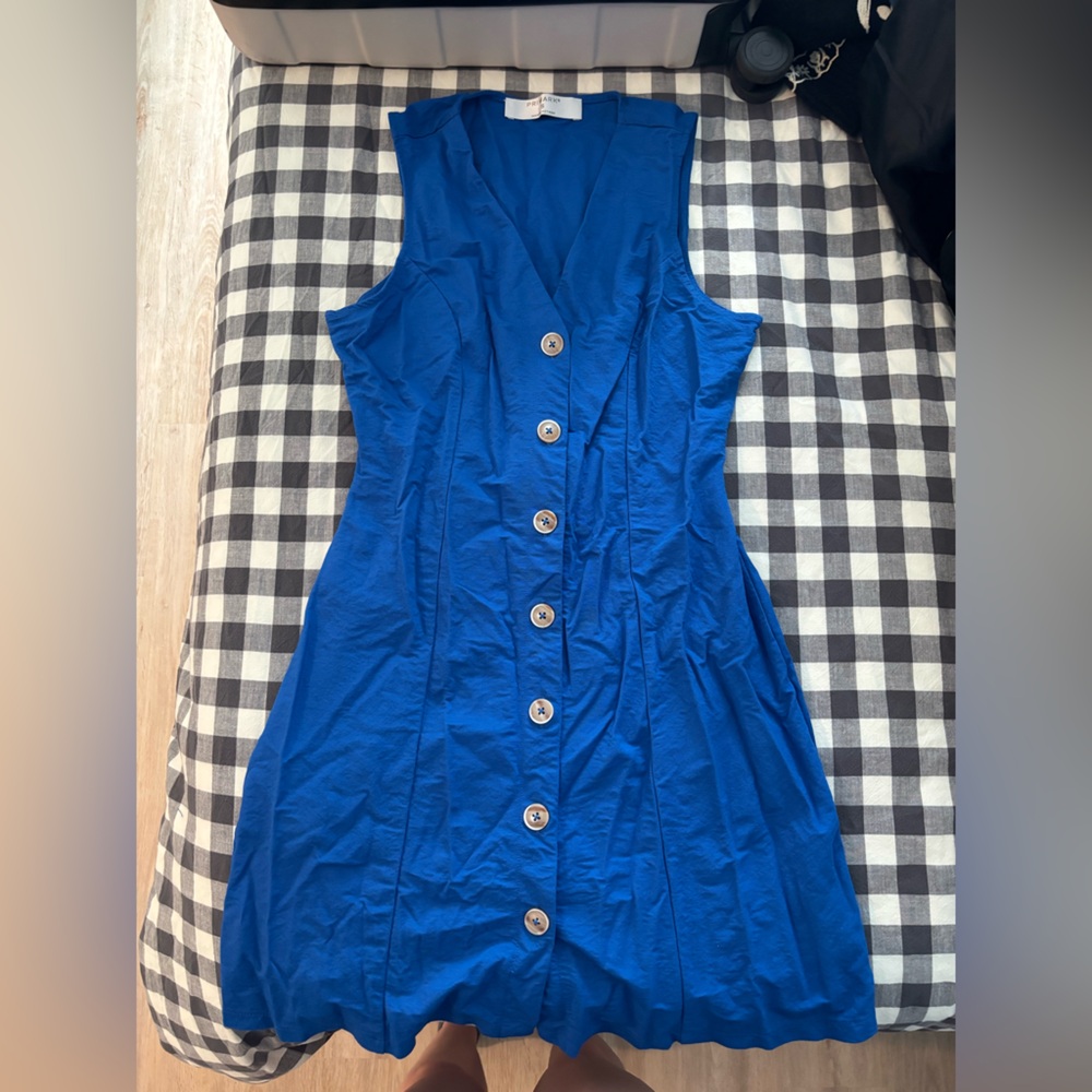 Primark Blue and Black Checkered Shirt